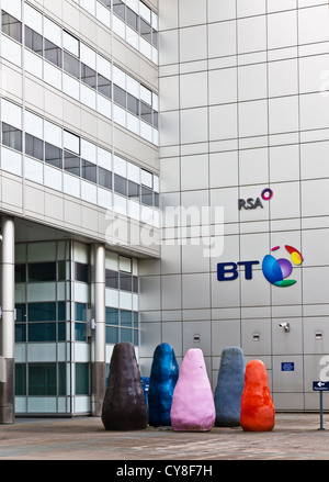 Main Entrance to Alexander Bain House, owned by BT Properties and sublet to RSA Insurers, in York Street, Glasgow, Scotland Stock Photo