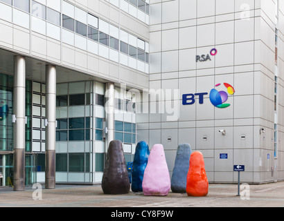 Main Entrance to Alexander Bain House, owned by BT Properties and sublet to RSA Insurers, in York Street, Glasgow, Scotland Stock Photo