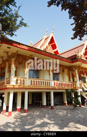 Part of the Buddhist Temple Wat Xieng Nyeun in Vientiane, Laos Stock Photo