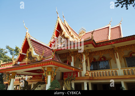 Part of the Buddhist Temple Wat Xieng Nyeun in Vientiane, Laos Stock Photo