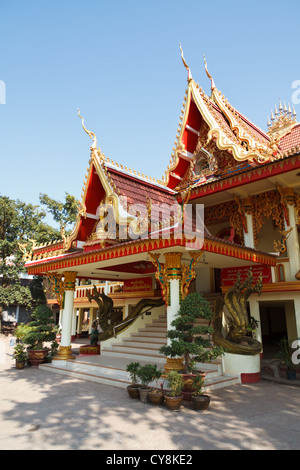 Part of the Buddhist Temple Wat Xieng Nyeun in Vientiane, Laos Stock Photo