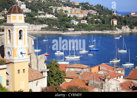 The colorful fishing village of Villefranche sur mer Stock Photo