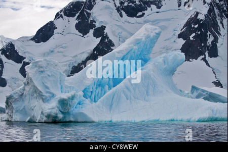 Icebergs in Lemaire Channel/Pleneau Island, Antarctic Peninsula Stock Photo