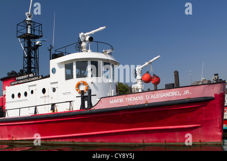 Baltimore City Fire Department Fire Boat No.1 Stock Photo