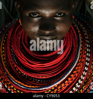 Rendille Tribe Woman, Kenya Stock Photo