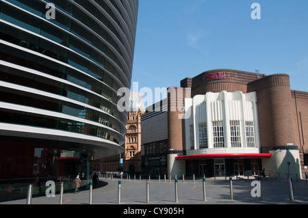 The Curve Theatre and Athena in Leicester City Centre, Leicestershire England UK Stock Photo