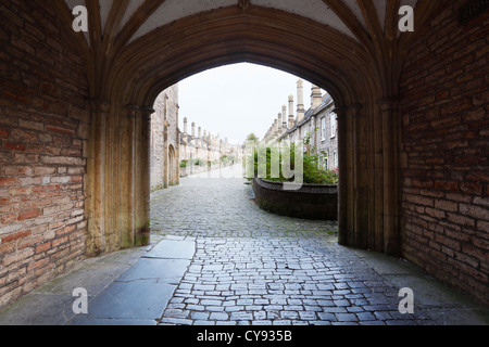 Entrance to Vicars Close. Wells. Somerset. UK. Stock Photo