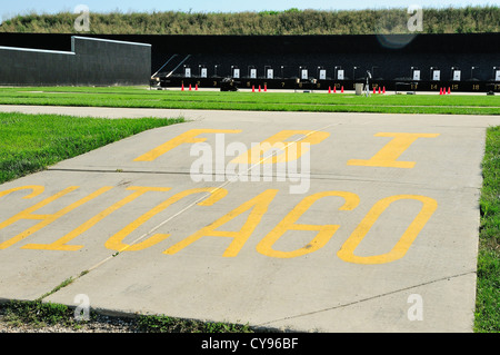 Entrance ramp to the FBI shooting range in Chicago, Illinois Stock ...