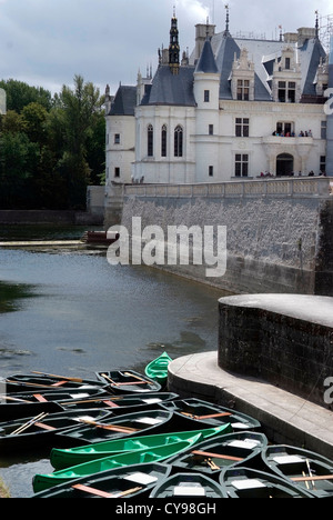 FRANCE Château de Chenonceau is a manor house near the small village of Chenonceaux, Loire Valley. Stock Photo