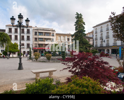 Town hall square in Priego de Cordoba in Andalusia Spain, a town with many baroque churches and attractions Stock Photo