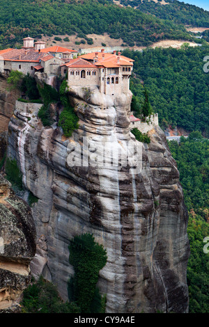 Hanging monasteries area at Meteora of Kalampaka in Greece. Stock Photo