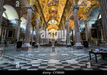 Basilica della Santissima Annunziata del Vastato - Genoa, Italy Stock Photo