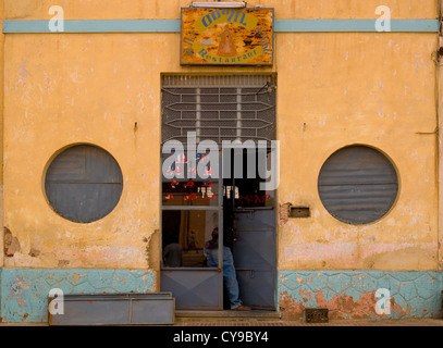 Old Bar In Dekemhare, Eritrea Stock Photo