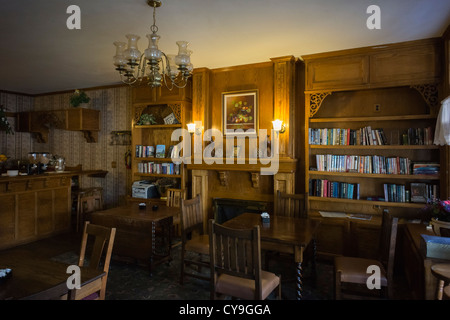 Jamestown, California - historic goldrush township near the 'motherlode' mines. Inside the Royal Carriage Inn. Stock Photo