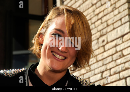 Spanish the swimmer Mireia Belmonte, double Olympic medalist in the Olympic Games in London. Stock Photo