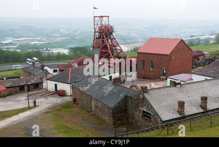 Wales, Blaenavon World Herirtage Site, Big Pit National Coal Museum, mine operated 1860-1980 Stock Photo