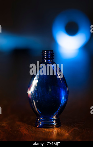 Mysterious old perfume bottle Stock Photo