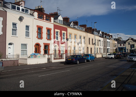 gmlh0310 4843 Terrace houses in Derry Londonderry Northern Ireland Stock Photo