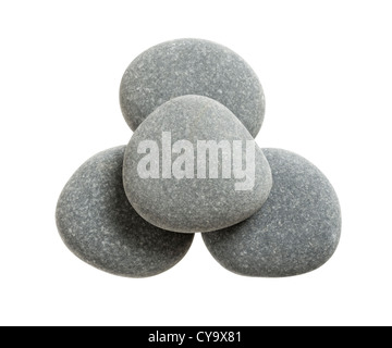 Pebbles (limestone). Stock Photo