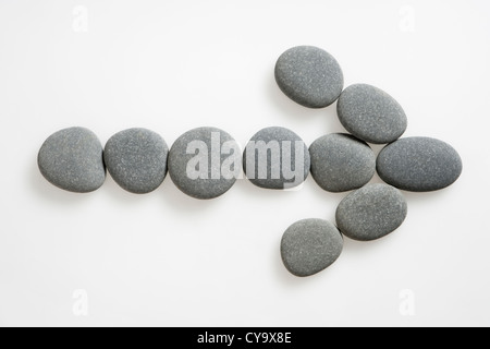 Arrow of stones. Stock Photo