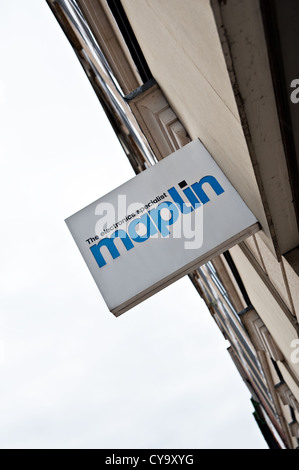 A Maplin electronics store sign Stock Photo