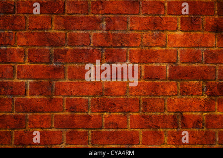 Old damaged brick wall - high quality texture. Stock Photo