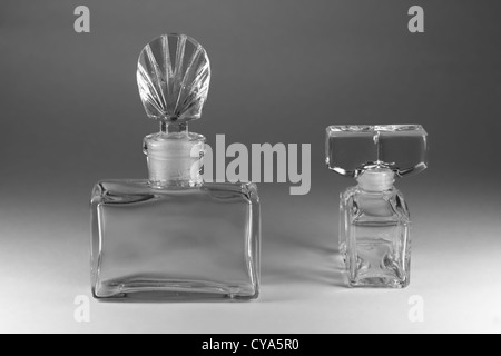 Two empty perfume bottle Stock Photo