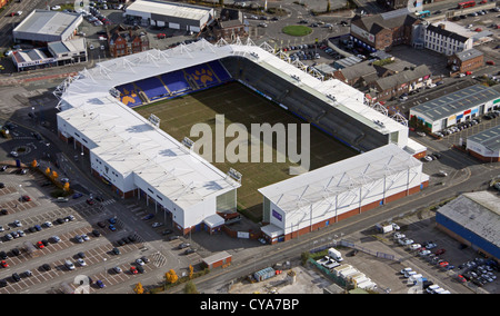 aerial view of the Halliwell Jones Stadium, home of Rugby League club Warrington Wolves