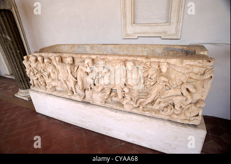 Sarcophagus. Myth of Medea. Marble. 150-170 AD. Roman Stock Photo ...