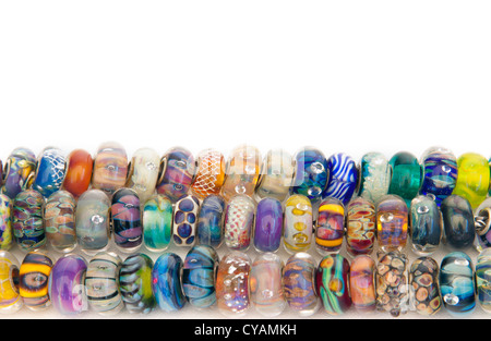 Lampwork beads Stock Photo