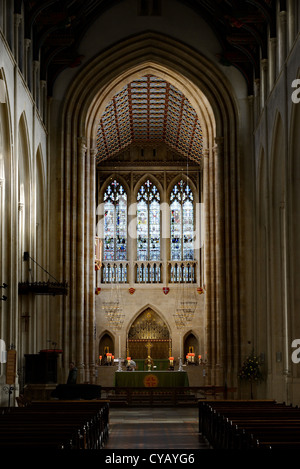 The altar in St Edmundsbury Cathedral Stock Photo