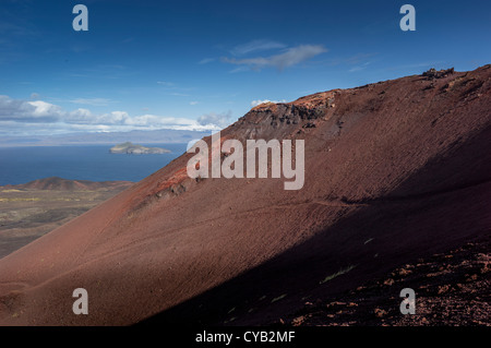 ELDFELL VOLCANO HEIMAEY WESTMAN ISLANDS ICELAND Stock Photo