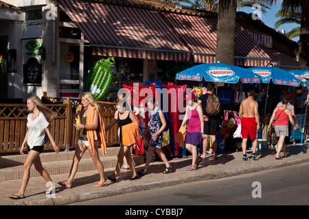 On the way to the beach, Sa Coma, Mallorca, Spain Stock Photo