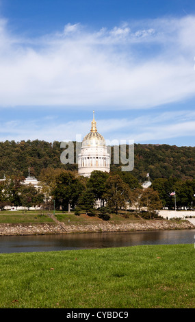 Charleston, West Virginia - entrance to State Capitol Building Stock Photo