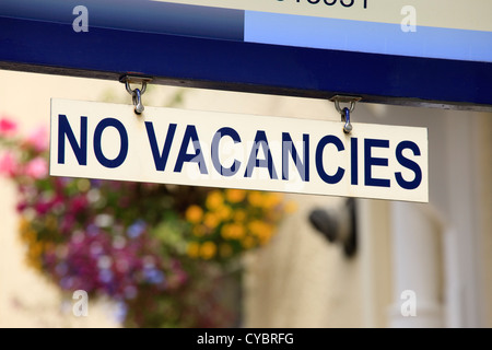 No Vacancies hanging sign Stock Photo