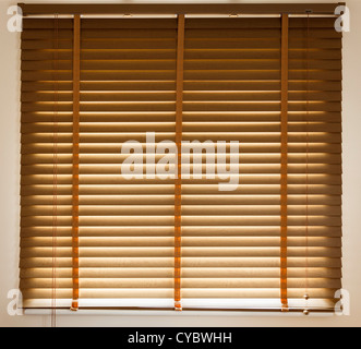 Venetian blinds closed Stock Photo