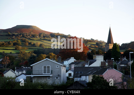 Dawn, Crickhowell , Powys, Wales, UK. Stock Photo