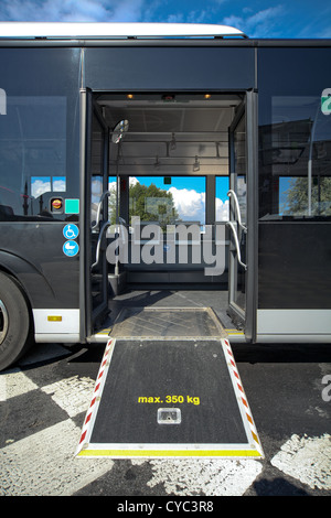 Wheelchair Ramp Bus Stock Photo - Alamy