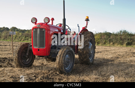 red massey ferguson 35x tractor Stock Photo