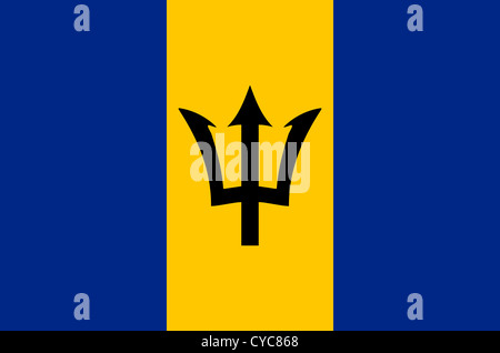 Flag Of Barbados Stock Photo - Alamy