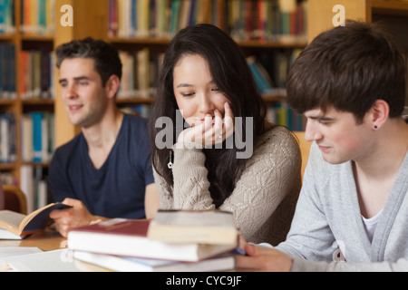Students studying together Stock Photo