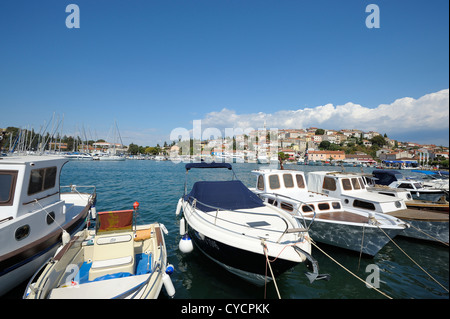 Marina and historical center of Vrsar, Istria, Croatia Stock Photo