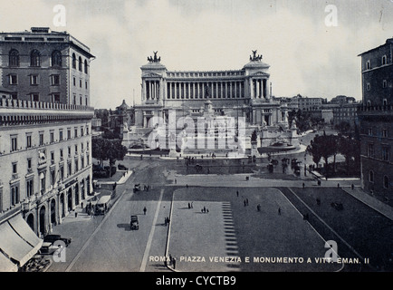 A view of Rome  in an old postcard Stock Photo