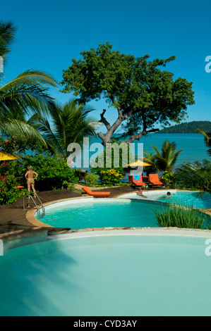 The Coco Beach Resort, Island Of Nosy Be, Madagascar Stock Photo