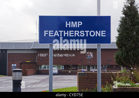 HMP prison featherstone Stock Photo