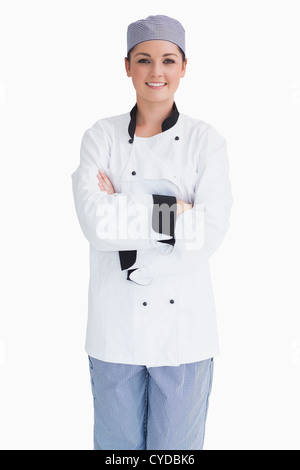 Chef with arms crossed Stock Photo