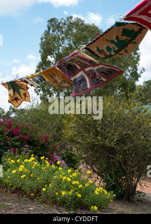 Airing of the quilts in Northampton, Western Australia Stock Photo