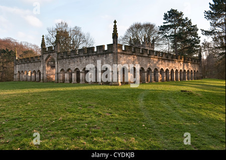 The Deer House (1760) in the park at Auckland Castle, Bishop Auckland, County Durham, UK Stock Photo