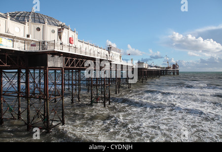 Brighton Palace Pier in the Winter Stock Photo