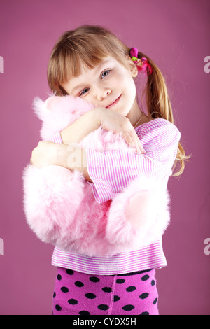 Lovely kid girl studio series Stock Photo